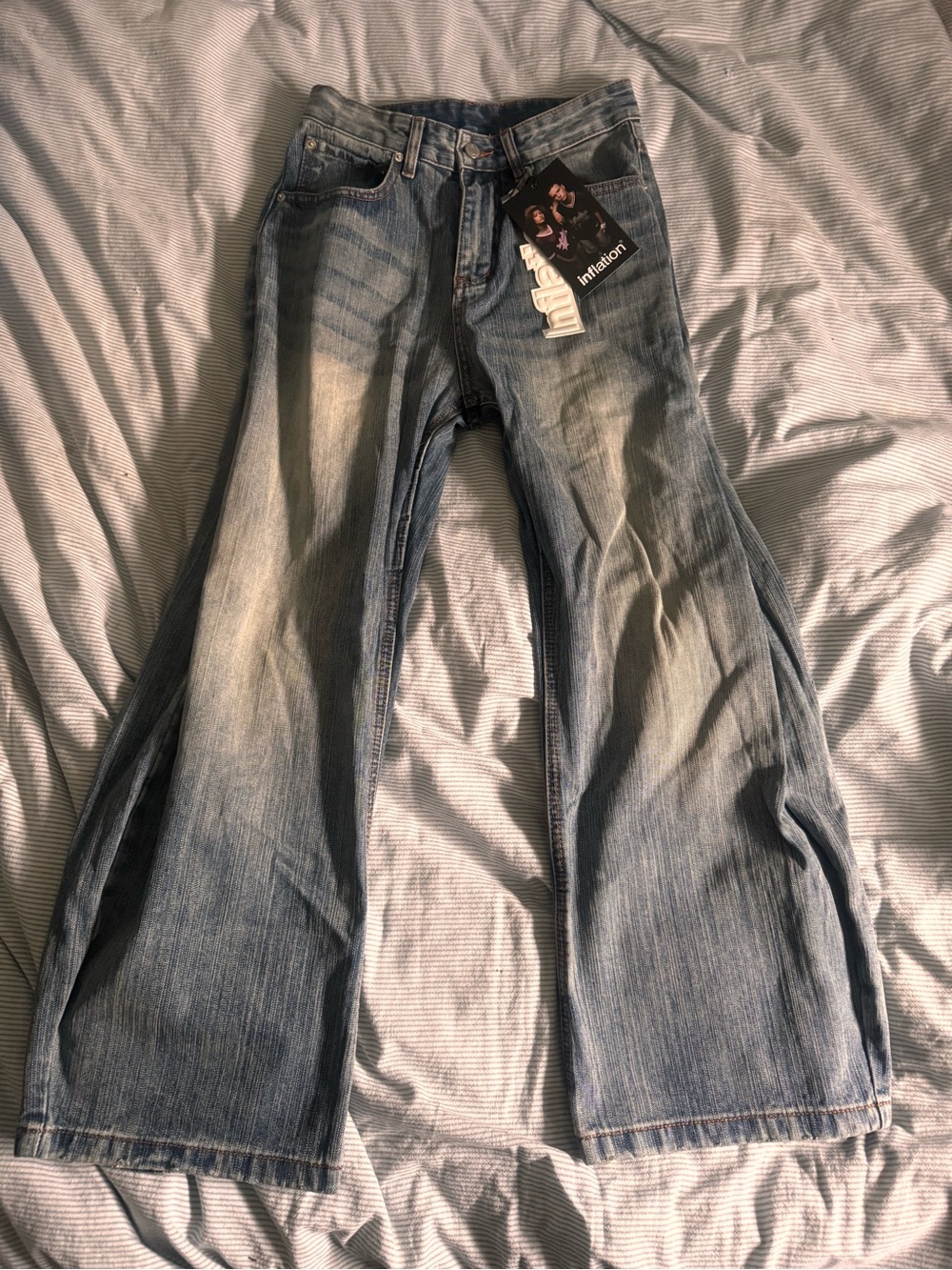 Baggy bootcut bamboo jeans